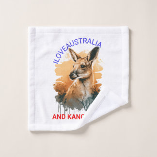 Toalha De Rosto Austrália e Cangurus