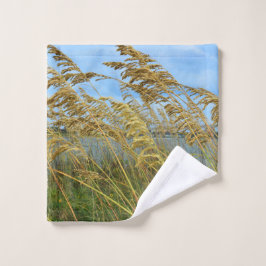 Toalha De Rosto Aveia Do Mar Na Praia