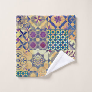 Toalha De Rosto Azulejos tradicionais mediterrâneos & egeus