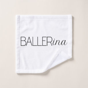 Toalha De Rosto Baller Ballerina
