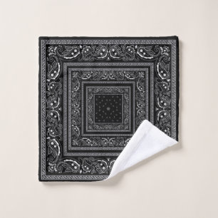 Toalha De Rosto Bandanarama Preto