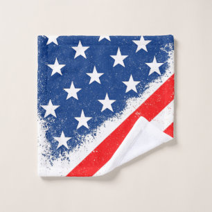 Toalha De Rosto Bandeira Americana Camisa Estrelas Patriótica dos