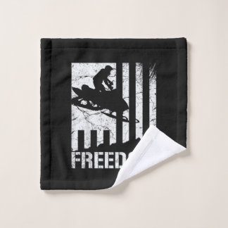 Toalha De Rosto Bandeira da Liberdade de Moto de Neve