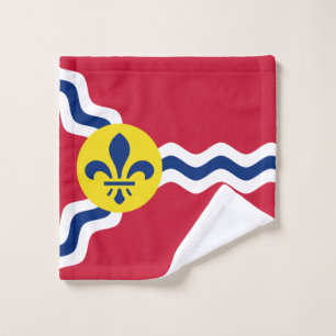Toalha De Rosto Bandeira da Rua Louis, Missouri Wash Cloth