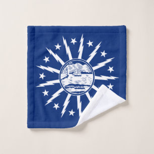 Toalha De Rosto Bandeira de Buffalo, New York Wash Cloth