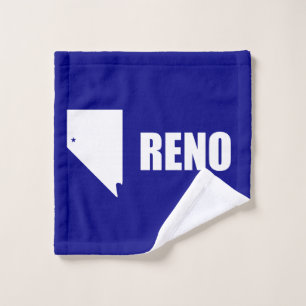 Toalha De Rosto Bandeira de Reno, Nevada Wash Cloth