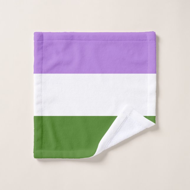 Toalha De Rosto Bandeira do Orgulho Queer (Pano de lavar)