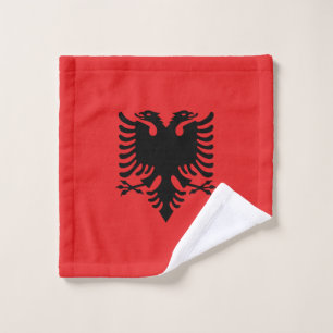 Toalha De Rosto Bandeira Patriótica Albanesa