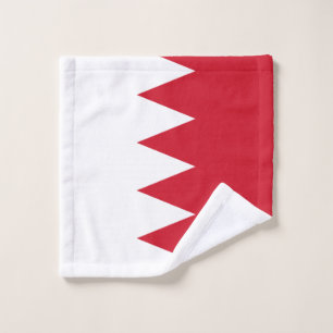 Toalha De Rosto Bandeira Patriótica de Lixo do Bahrein