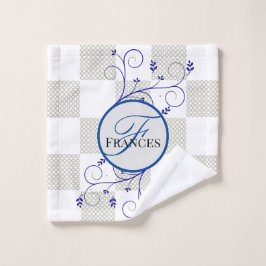 Toalha De Rosto Banho de lavagem personalizado monograma