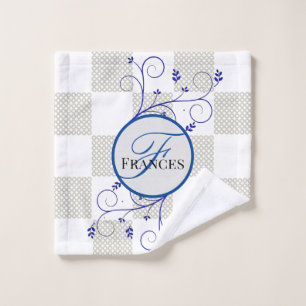 Toalha De Rosto Banho de lavagem personalizado monograma