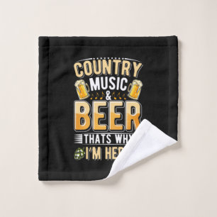 Toalha De Rosto Beer Drinker Country Music Beer Bebendo Aniversári