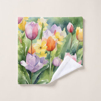 Toalha De Rosto Blooming spring time Flowers