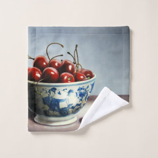 Toalha De Rosto Blue Porcelain & Cherries