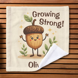 Toalha De Rosto Bolota Sorridente Adorável Crescendo Forte