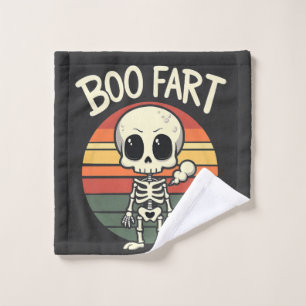 Toalha De Rosto Boo fart Funny Spooky Pastel Ghost Gótico Retro