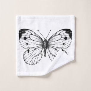 Toalha De Rosto Borboleta-do-repolho