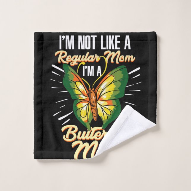 Toalha De Rosto Borboleta Mãe Presente, Presente de Aniversário, D (Pano de lavar)