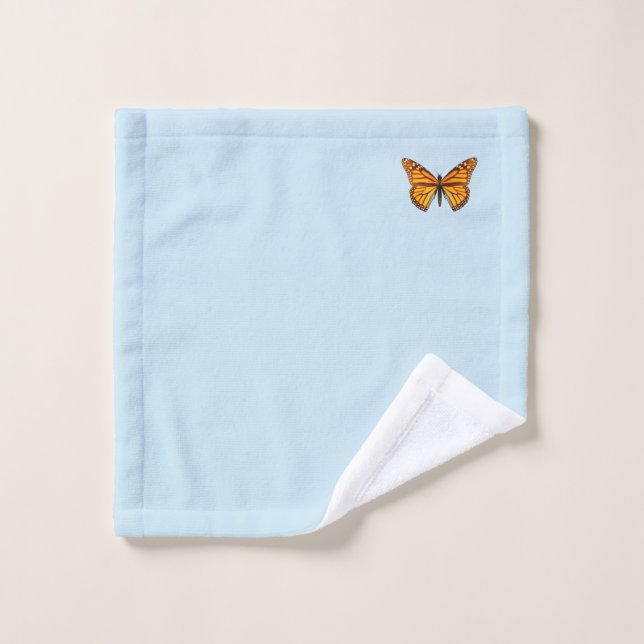 Toalha De Rosto Borboleta Monarca (Pano de lavar)