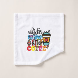 Toalha De Rosto Café Arte A Vida Começa Depois Do Café