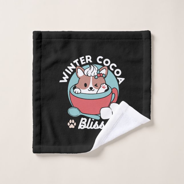 Toalha De Rosto Caneca Festiva para Víblias de Férias - Coco de in (Pano de lavar)