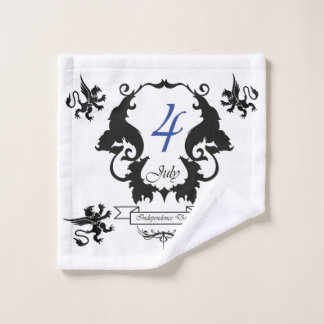 Toalha De Rosto Cartão de saudação do Dia da Independência dos EUA