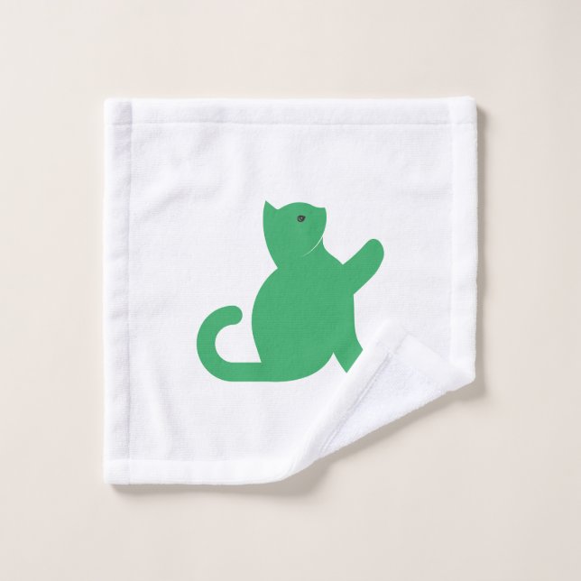 Toalha De Rosto Cat Says Hello (Pano de lavar)