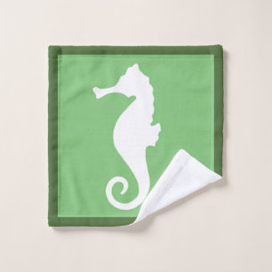 Toalha De Rosto Cavalo-marinho verde