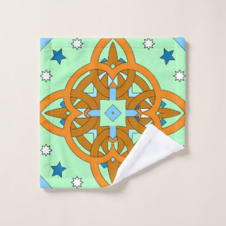 Toalha De Rosto Celestial Knot Art Prints | Unique Star Patterns