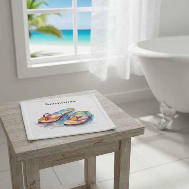 Toalha De Rosto Chinelos Rainbow Reef, personalizados (Criador carregado)