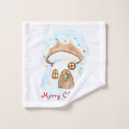 Toalha De Rosto Christmas fairy house