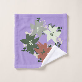 Toalha De Rosto Christmas Poinsettia Wreath Bath Towel