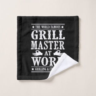Toalha De Rosto CHURRASCOS O Famoso Mestre De Grill Do Mundo No T