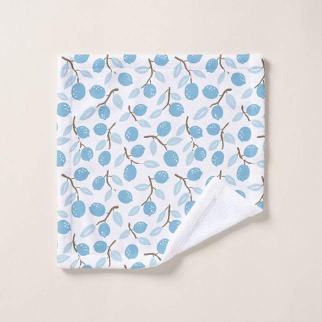 Toalha De Rosto Citrus Blue Brown (Pano de lavar)