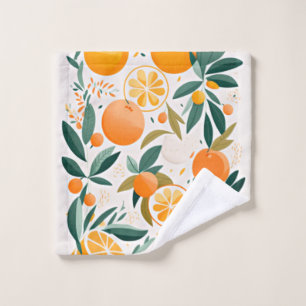 Toalha De Rosto Clementina mandarina