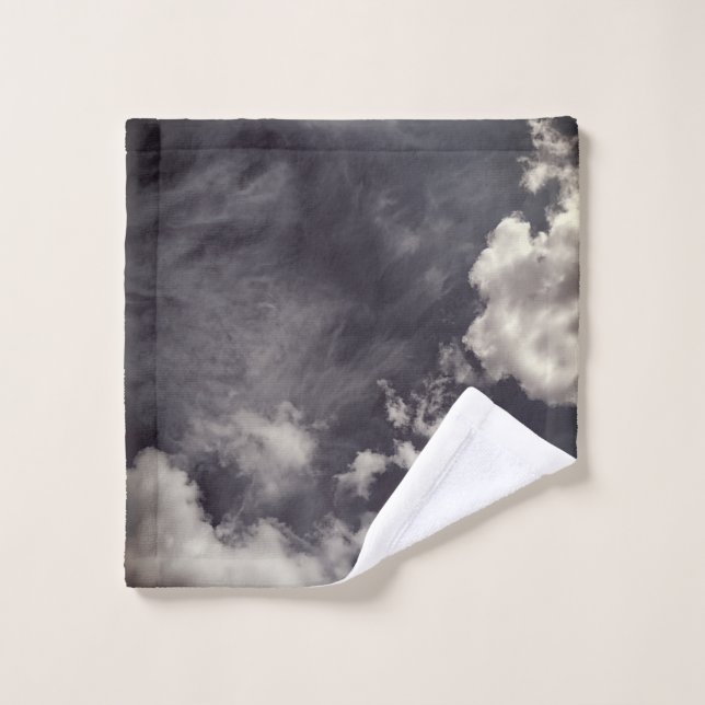 Toalha De Rosto Clouds , on dark blue (Pano de lavar)