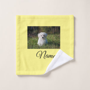 Toalha De Rosto Cobertor personalizado com foto de animal colorido