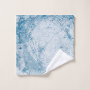 Toalha De Rosto Colchão floral branco e azul