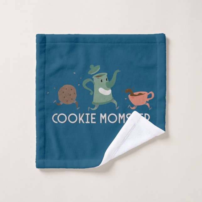 Toalha De Rosto Cookie Momster (Pano de lavar)