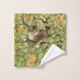 TOALHA DE ROSTO COR ROSTO DE GATO