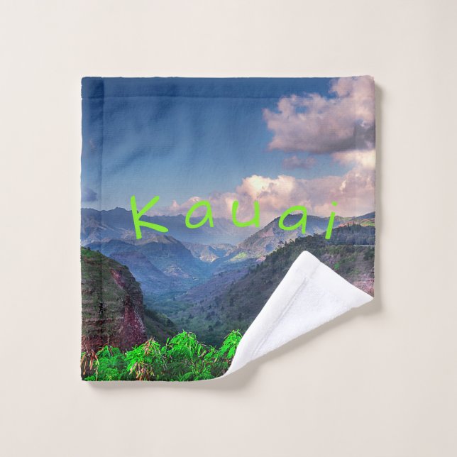 Toalha De Rosto Cordilheira tropical de Kauai Havaí (Pano de lavar)