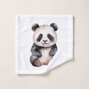 Toalha De Rosto Cores-d'água de panda