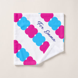 Toalha De Rosto Cores de Dopamina Personalizadas Nome Personalizad