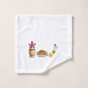 Toalha De Rosto Cozinha da Nonna Estética Coquete - Verão Italiano