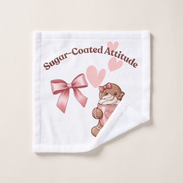 Toalha De Rosto Cozy Christmas Gingerbread Coquette Sweet (Pano de lavar)