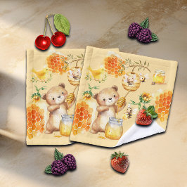 Toalha De Rosto Crianças de Ursos de Mel Personalizados