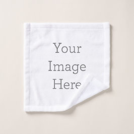 Toalha De Rosto Crie seu próprio pano de lavagem de 13" x 13"