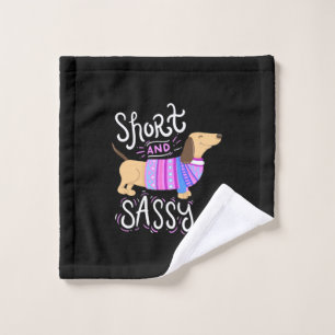 Toalha De Rosto Dachshund Short E Sassy