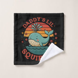 Toalha De Rosto Daddys Little Whale