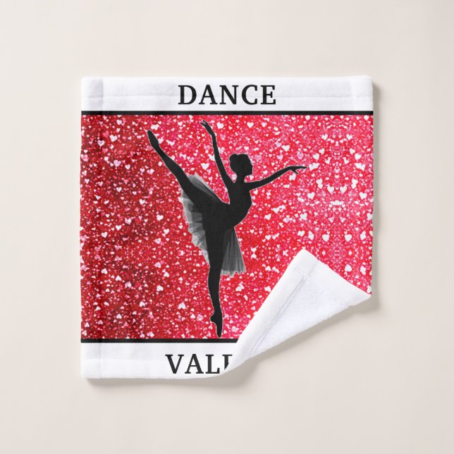 Toalha De Rosto Dance Ballerina Wash Cloth Towel (Pano de lavar)